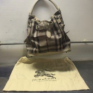 Burberry Smoked Check Walden Medium Hobo